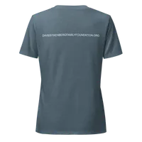 Women’s Relaxed V-neck Shirt with Back Print | Dyslexia v2 – Image 11