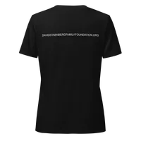 Women’s Relaxed V-neck Shirt with Back Print | Dyslexia v2 – Image 14
