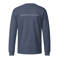 Unisex Long Sleeve Tee with Back Print | Dyslexia v2 – Image 11