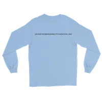 Men’s Long Sleeve Shirt with back print | Dyslexia v2 (Light Colored) – Image 6