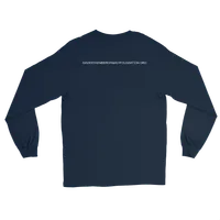 Men’s Long Sleeve Shirt with back print | Dyslexia v2 (Dark Colored) – Image 7