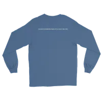 Men’s Long Sleeve Shirt with back print | Dyslexia v2 (Dark Colored) – Image 12
