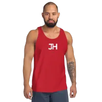 Men's Tank Top JH White Bella + Canvas 3480 – 2XL, Red