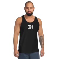 Men's Tank Top JH White Bella + Canvas 3480 – 2XL, Black