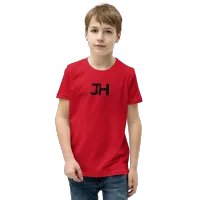 Black JH Logo Youth Short Sleeve T-Shirt – S, Red