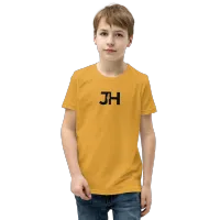 Black JH Logo Youth Short Sleeve T-Shirt – XL, Mustard