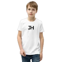 Black JH Logo Youth Short Sleeve T-Shirt – XL, White