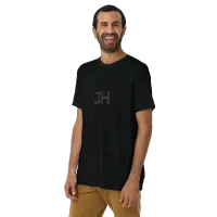Black JH Logo Adult Tri-Blend Short sleeve t-shirt – S, Solid Black Triblend