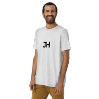 Black JH Logo Adult Tri-Blend Short sleeve t-shirt – XS, White Fleck Triblend