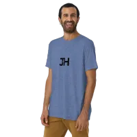 Black JH Logo Adult Tri-Blend Short sleeve t-shirt – XL, Blue Triblend