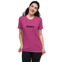 Black JHobbs Logo Adult Tri-Blend Short sleeve t-shirt – S, Berry Triblend