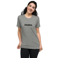 Black JHobbs Logo Adult Tri-Blend Short sleeve t-shirt – 2XL, Athletic Grey Triblend