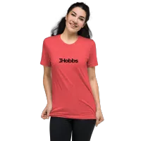 Black JHobbs Logo Adult Tri-Blend Short sleeve t-shirt – M, Red Triblend