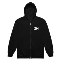 JH Logo Unisex heavy blend zip hoodie – S, Black