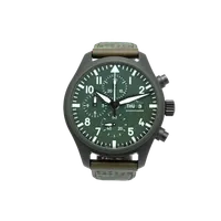 IWC IW389106 44.5mm Pilot's Watch Chronograph TOP GUN Edition Woodland Green Ceramic - 2022 – Image 1