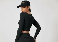 Covered by Grace Ruffled Athleisure Set - Midnight Hour – Image 3