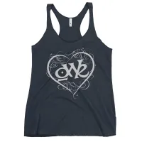 Women's Racerback Tank - OWR Heart Logo – Vintage Navy, XL