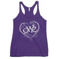 Women's Racerback Tank - OWR Heart Logo – Purple Rush, XS