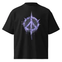 2-sided "The (R)evolution Begins Within" - Purple Peace Symbol – Image 1