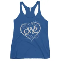 Women's Racerback Tank - OWR Heart Logo – Vintage Royal, XS