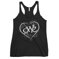 Women's Racerback Tank - OWR Heart Logo – Vintage Black, S
