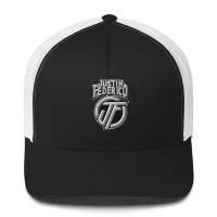 JF Trucker Hat – Black/ White