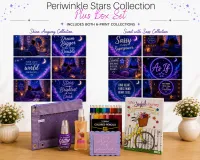 Periwinkle Stars Plus Set – Both Print Sets - 12 Prints, No Frames