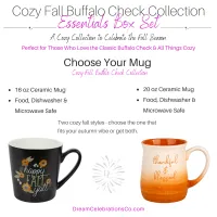 Cozy Fall Buffalo Check Essentials Set – Both Mugs