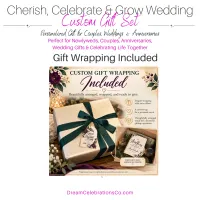 Cherish, Celebrate & Grow Wedding Custom Gift Set – Image 10