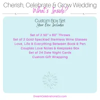 Cherish, Celebrate & Grow Wedding Custom Gift Set – Image 3