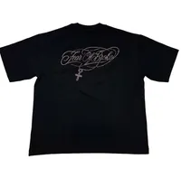 Fear of Broke Black Rhinestone T-Shirt – Image 2