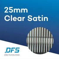 25mm Clear Satin Reeded Film – Image 1