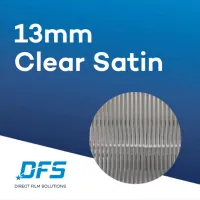 13mm Clear Satin Reeded Film – Image 1