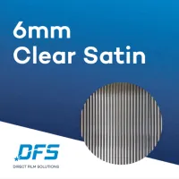 6mm Clear Satin Reeded Film – Image 1