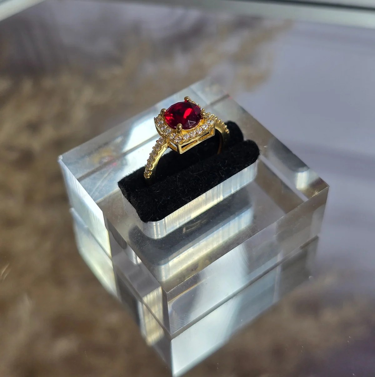 Anillo Plata Italiana 925 Dorada – Image 1