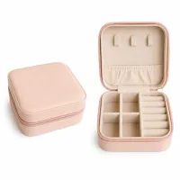 Joyeros cuadrados de Viaje - mayorista – Rosado