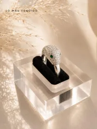 Anillo Glam -Plata Italiana -Mayorista – Image 1