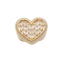 Anillo Corazón de 14k – Talla 7