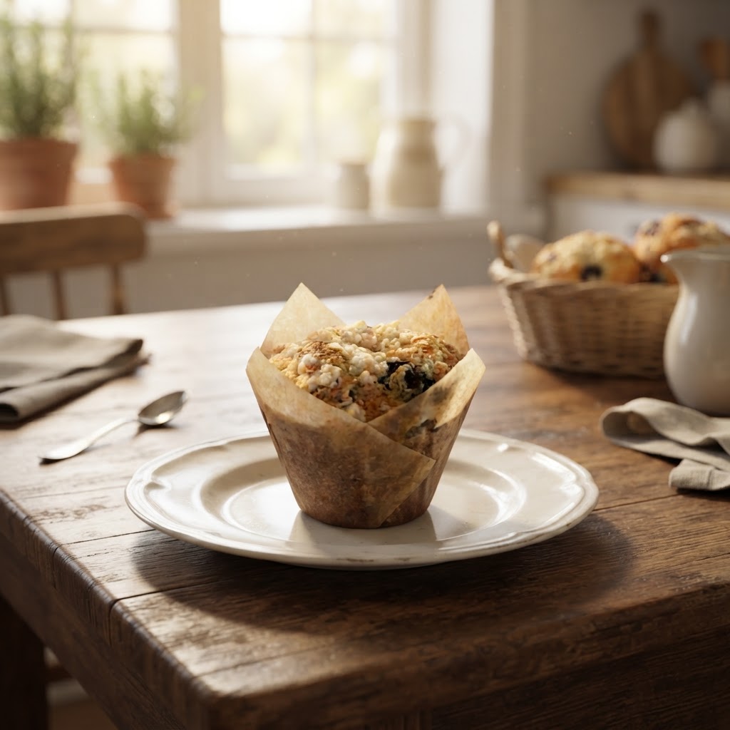 Blueberry Lemon Sourdough Crumble Muffins – Image 2