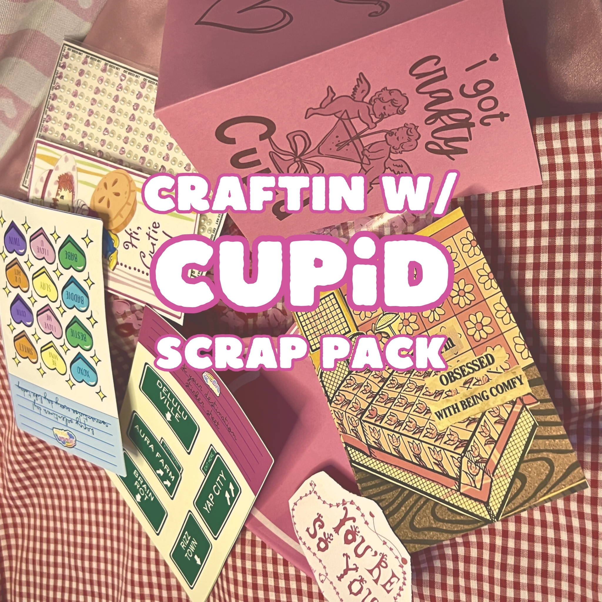 Cupid Is SO Crafty Scrap Pack | Crafting with Cupid Scrap Pack – Image 1