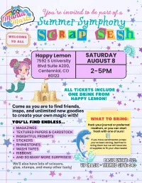August 8: Junk Journaling Scrap Sesh at Happy Lemon Centennial – Image 1