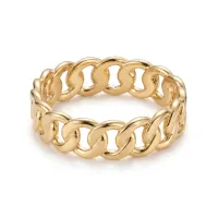 14k Miami Cuban Ring – Image 1