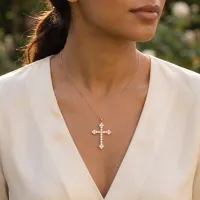 14k Cross Pendant  – Image 2