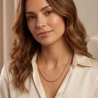 14k Gold Rope Necklace  – Image 2