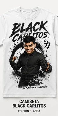 016-6-1W. Signature Series. Black Carlitos. White. – Image 1