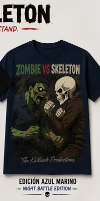 002-2N Zombie vs Skeleton. Eternal Rivaly Collection. Navy. – Image 1