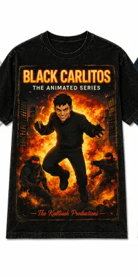 013-3-3B Animated Series. Black Carlitos. Black. – Image 1