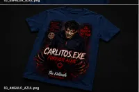 023-3-2N. Carlitos.exe. Forever Alive. Azul Marino. – Image 1