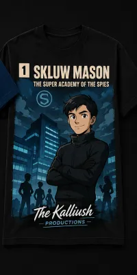 025-2-3B. Sklum Mason. The super academy of the spies. Black. – Image 1