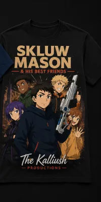 027-4-3B. Sklum Mason. Skluw Mason & his best friends. Black.. – Image 1
